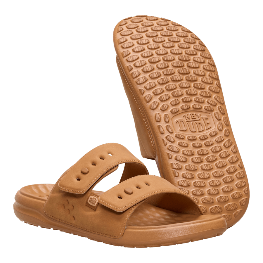 products/45264-21N_WAVE 2 STRAP SLIDE CLASSIC_COGNAC_PAIR_BOTTOM - HEYDUDE